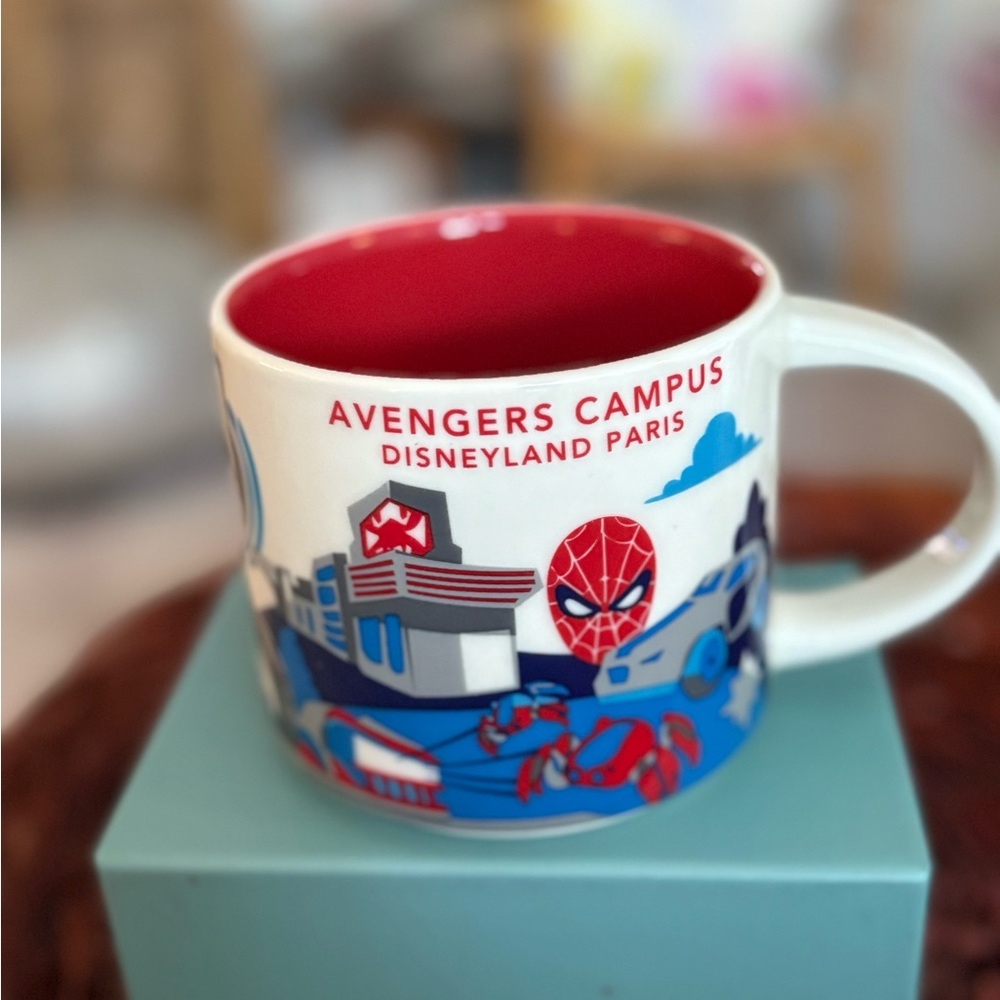 Starbucks Avengers Campus Mug - Red and Blue Design